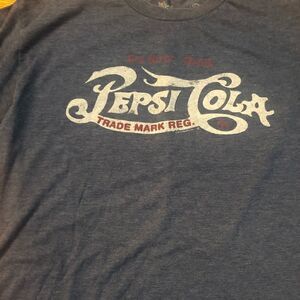 Pepsi Cola tshirt. Blue. Large.